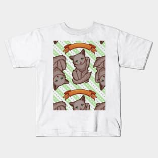 Kitty Final Boss Pattern Kids T-Shirt